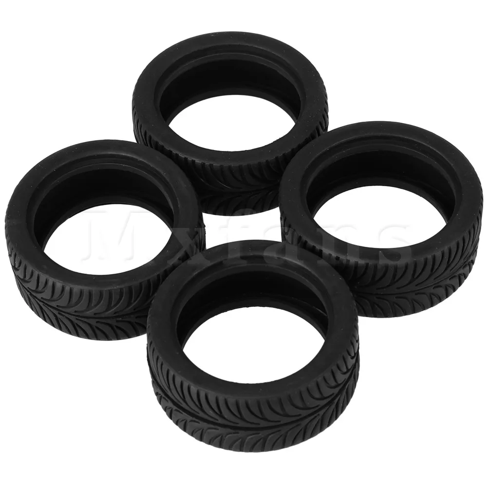 Mxfans 4x листья шаблон RC гоночные резиновые шины для 1:10 на дороге гоночный