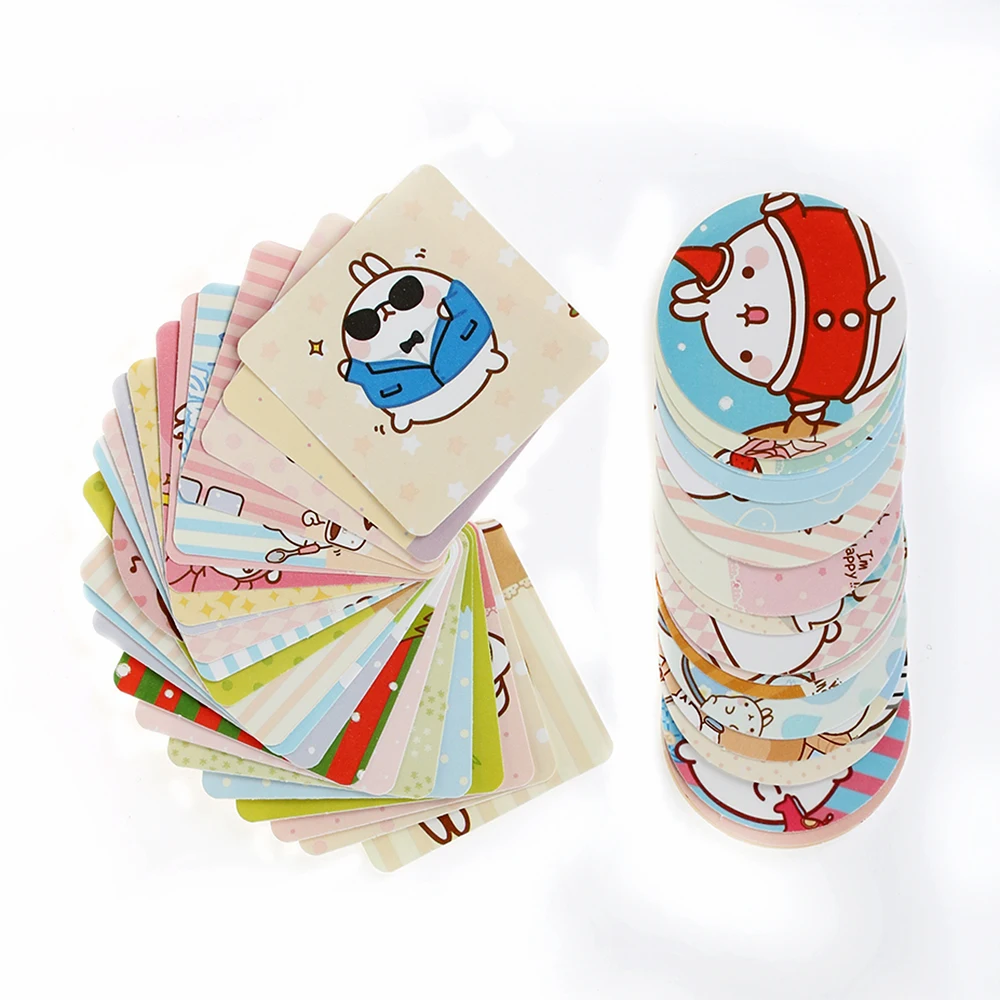 46 шт./кор. новый модный Kawaii канцелярский стикер Molang Rabbit мини бумажный украшение