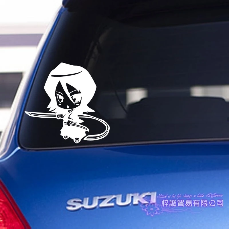 Аниме BLEACH Kuchiki Rukia автомобильная наклейка на стену Мультяшные вентиляторы