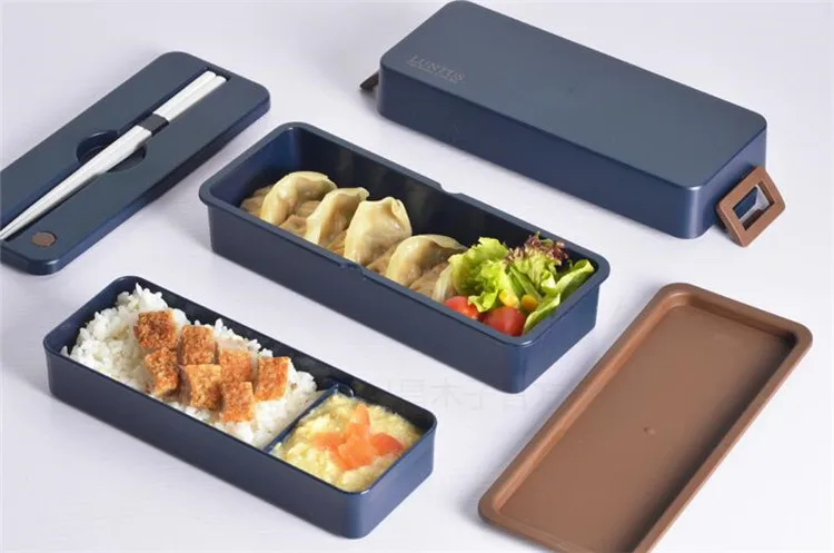 830CC японский стиль bento box пластиковый Ланч-бокс простая микрофонная посуда с сумками суповая коробка ложки палочки для еды 28
