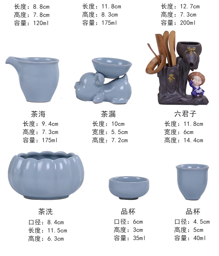 Бытовой керамический чайный поднос для печи, чайная чашка Gaiwan, чайная чашка, аксессуары для чайной церемонии, простой современный китайский чайный набор кунг-фу
