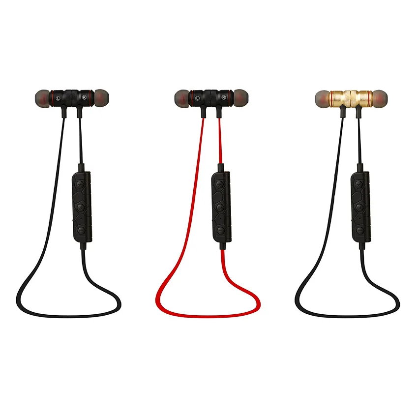 Магнитные беспроводные наушники Aimitek Bluetooth спортивные стерео музыка для бега iPhone