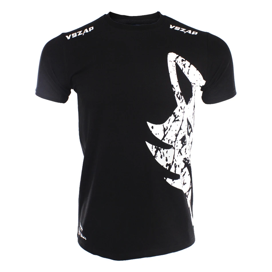 VSZAP Boxing MMA T Shirt Gym Tee Fighting Martial Arts Fitness Training Muay Thai Men Homme boxeo shorts | Спорт и развлечения