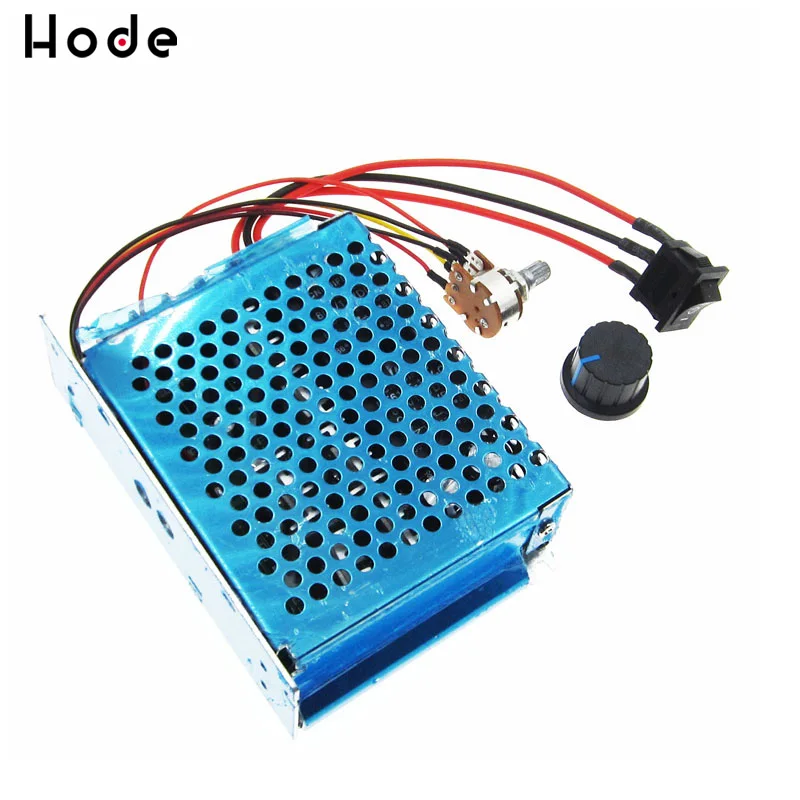 DC 12V 24V 48V 2000W макс 10 с алюминиевой крышкой 50В 40A контроллер скорости двигателя