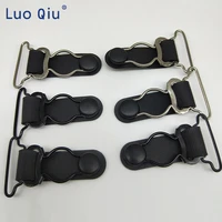 belt clip suspender clip plastic metal black corset leg garter hooks ends hosiery stocking grips 100 pcslot 25mm luo qiu