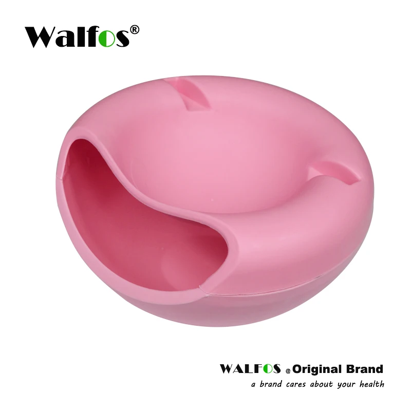 WALFOS Pink WALFOS, коробка для хранения тарелок с сушеными фруктами, закуски, орех, фруктовый поднос, органайзер, семена дыни, коробка для хранения конфет, контейнер для еды - Цвет: WALFOS Pink