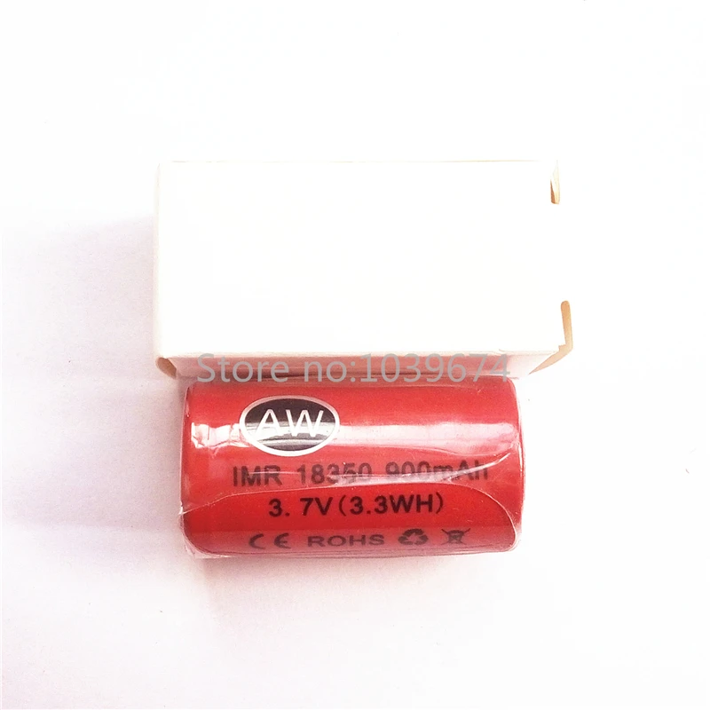 

18350 900mah 3.7V IMR lithium-ion rechargeable batteries Free charger