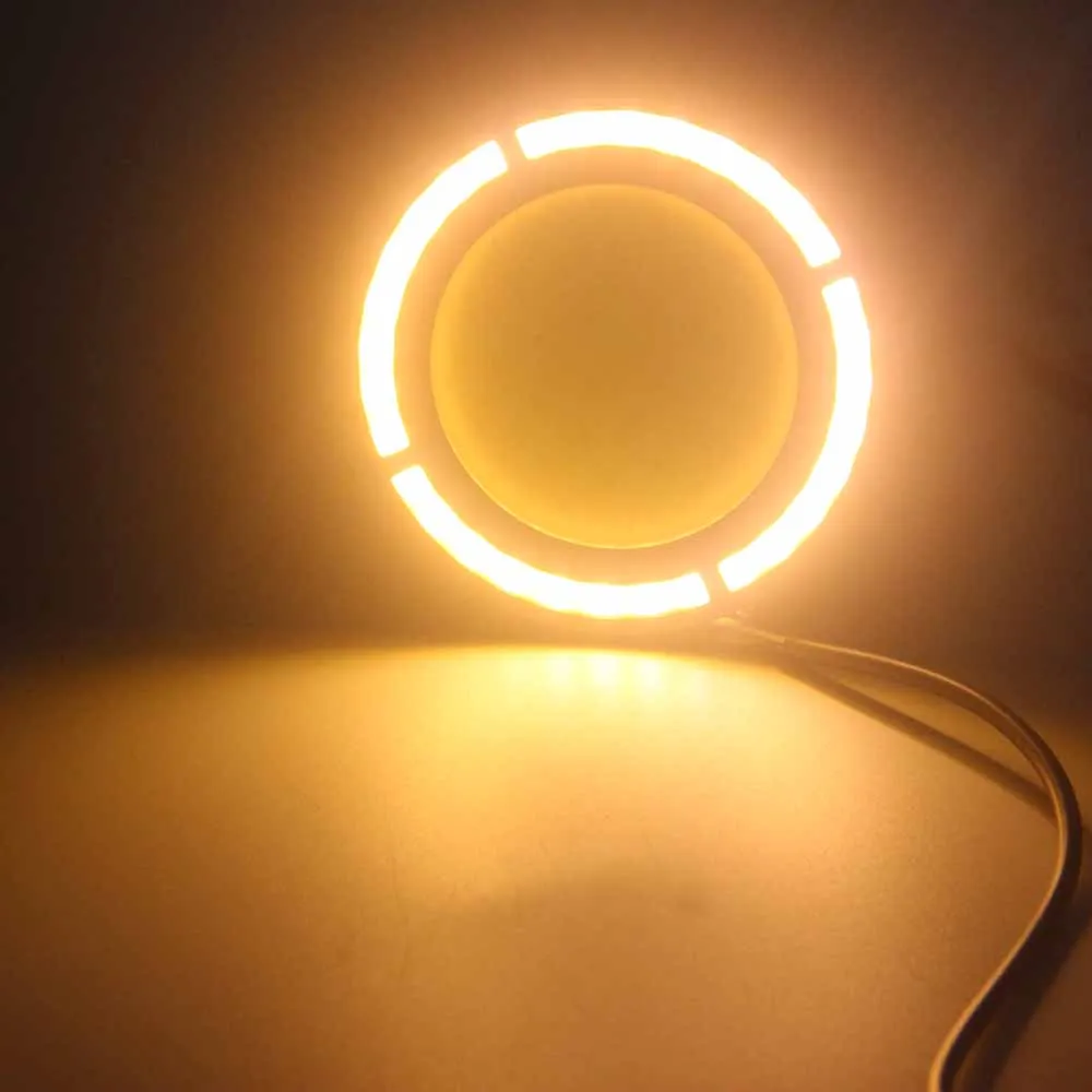 4 шт. 73 мм светодиодный COB DRL дневные ходовые огни DC12V внешний водонепроницаемый