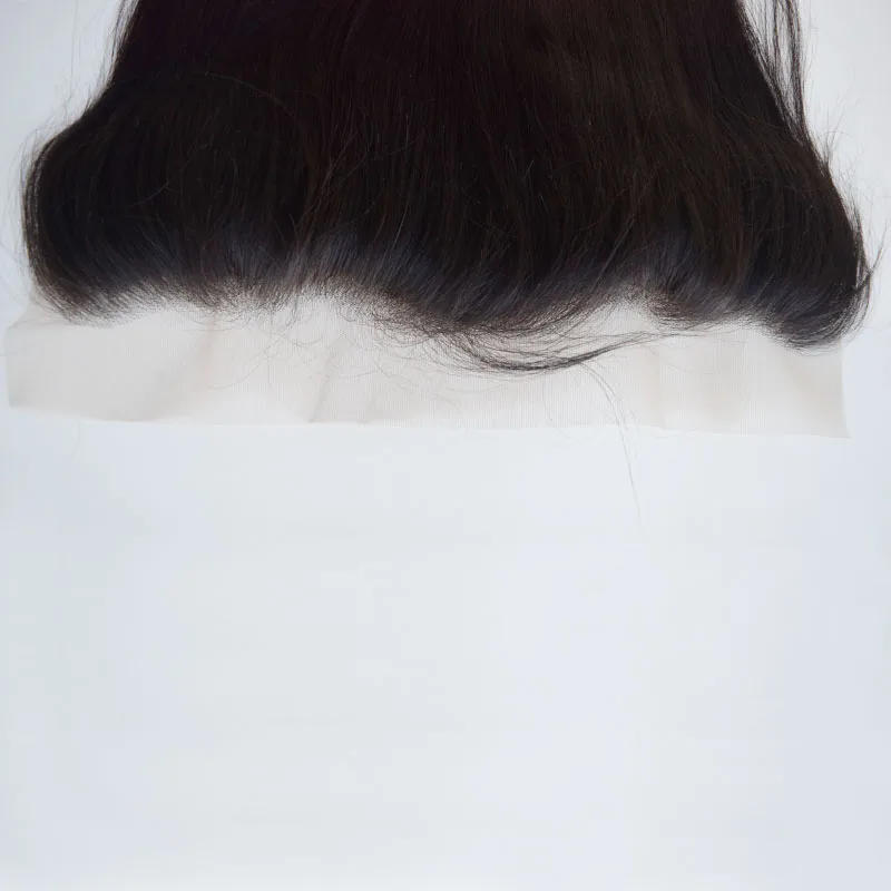 7А Перуанский прямо Кружева Фронтальная Закрытие С Волосами Младенца Отбеленные