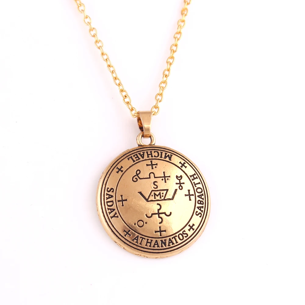 Звеньевая цепь Archangel MICHEAL religies Amulet специальная руна с буквенным рисунком цинковый