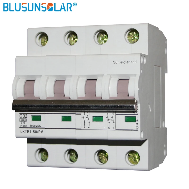 

1piece/lot 4P Icu 6KA DC1000V MCB Solar energy photovoltaic (pv) solar dc switch dc controller DC Circuit Breaker
