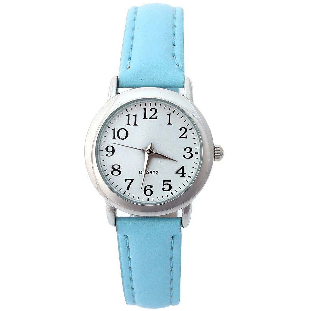 light blue Модные часы-браслет Montre Femme женские наручные кварцевые часы Relojes Mujer повседневные часы студенческие часы простые часы U12blue - Цвет: light blue