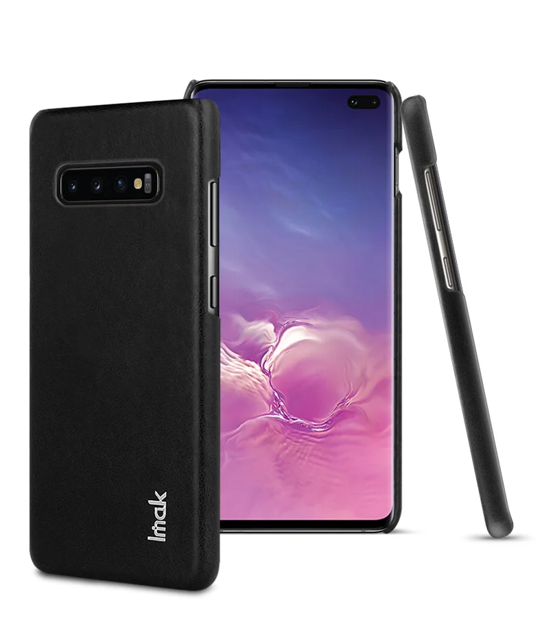 Classic black Роскошный лаконичный чехол для samsung S10 Чехол samsung S10Plus чехол IMAK кожаный чехол для samsung S10e чехол Galaxy S10 Plus 10S - Цвет: Classic black