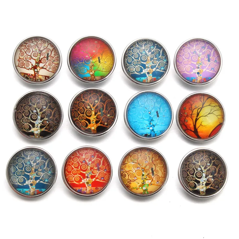 10 шт./лот фиксированный смешанный рисунок дерева Стекло 18 мм кнопки &quotсделай