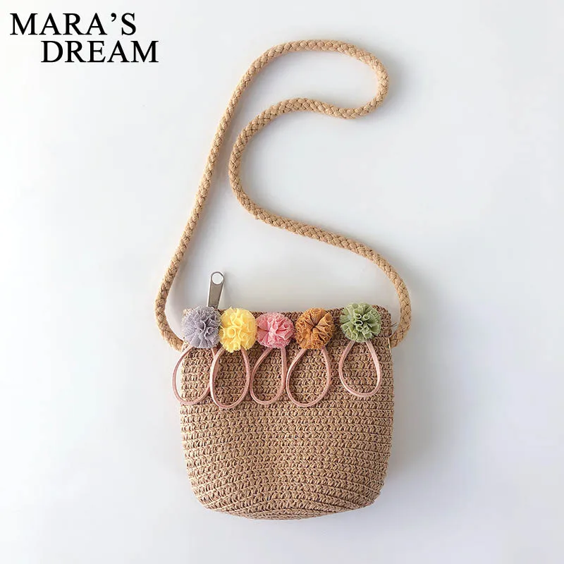 Миниатюрная соломенная сумка Mara's Dream для девочек 1 2 3 лет 2019|Сумки с ручками| |