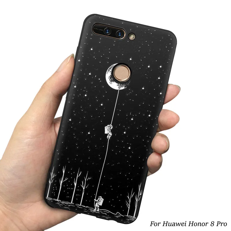 2 EiiMoo силиконовый чехол для телефона для huawei Honor 8 Pro, чехол для huawei Honor V9, милый узор, мягкий чехол для Honor 8 Pro, чехол - Цвет: 2