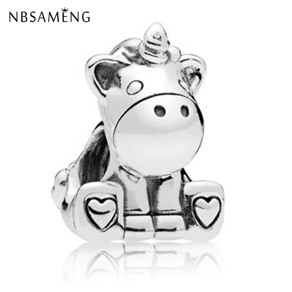 2019 оригинальный посеребренный Бисер Сладкий Бруно амулет в виде единорога
