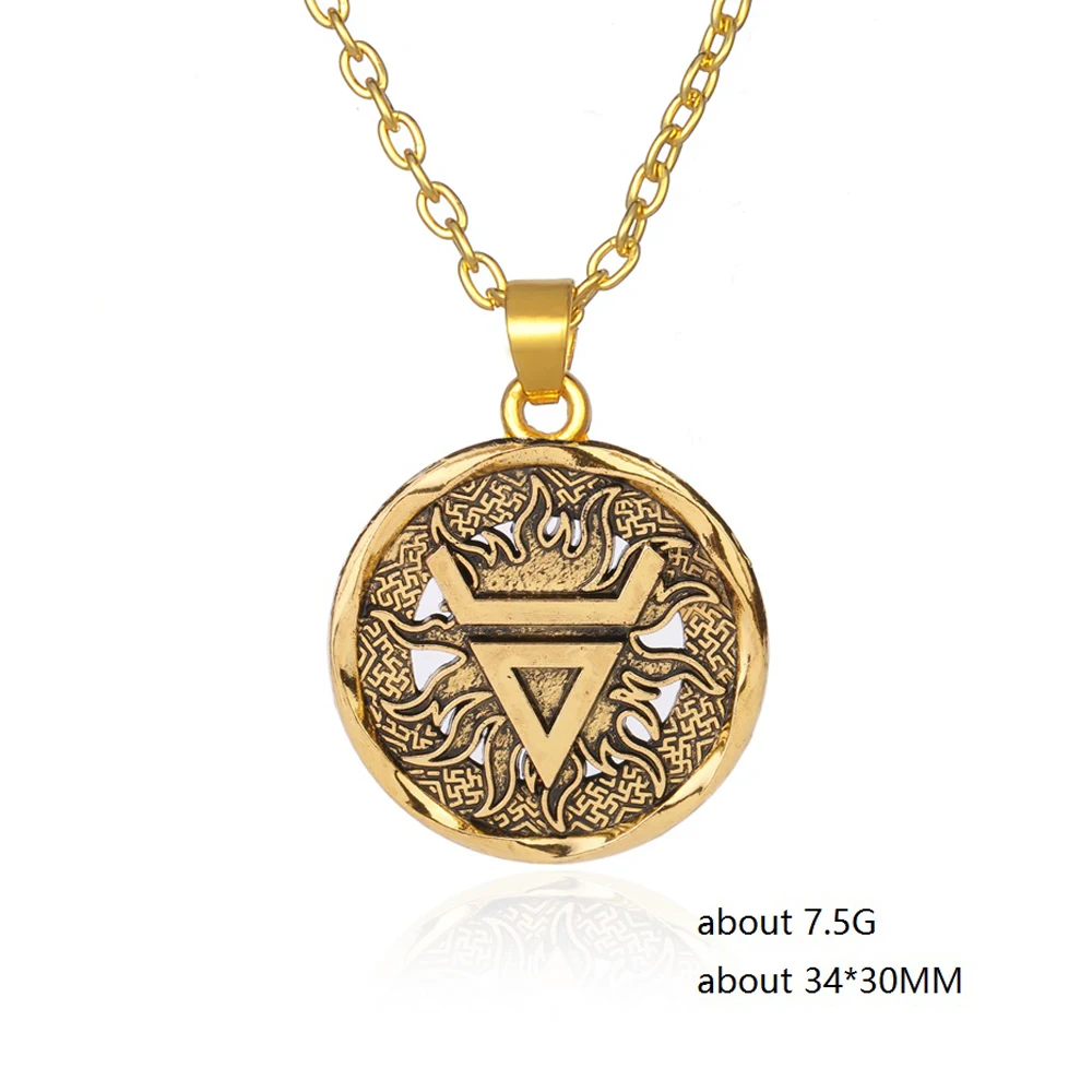 Teamer Регулируемый кулон Neckalce Veles символ Weles славянское богатство талисман бренд ювелирные изделия языческое мужское ожерелье золотой серебряный цвет