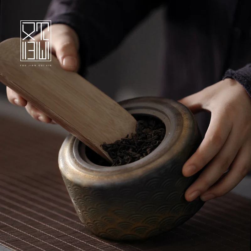 TANGPIN японские керамические чайные кадки винтажная фарфоровая чайная канистра