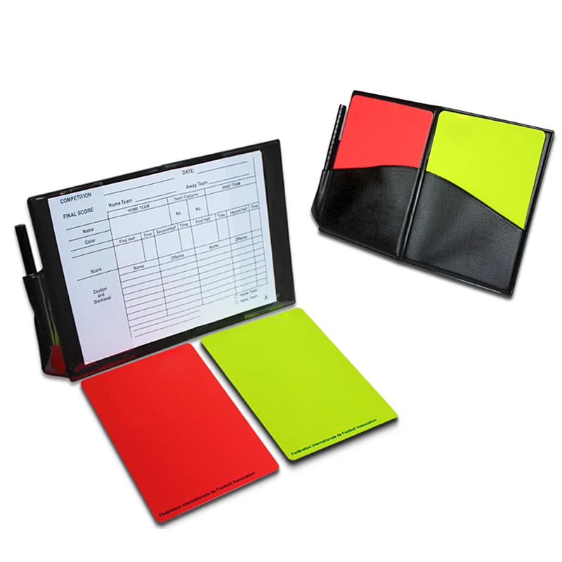 Новый Футбол Футбольный Арбитр Чехол с Красной Карточки и Yellow Card Стандартных