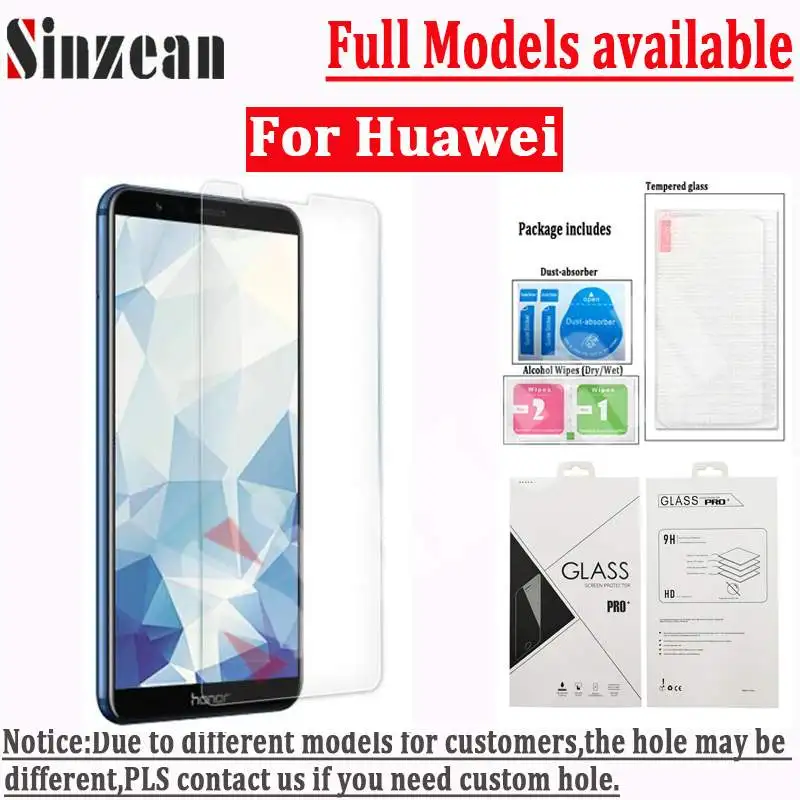 Sinzean 200 шт. для Huawei Mate 10 Lite/Mate Pro/P10 Plus/P8 Mini/P20 lite 2019 2.5D прозрачное закаленное стекло
