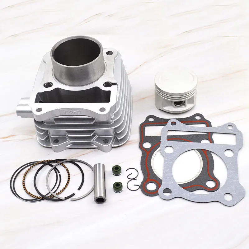 Задний/Серебряный STD большой диаметр 125cc 150cc для KEEWAY RKV125 RKS125 RKV RKS 125 EGR мотоцикл цилиндр поршневая прокладка ремонтный комплект - Цвет: 125cc silver barrel