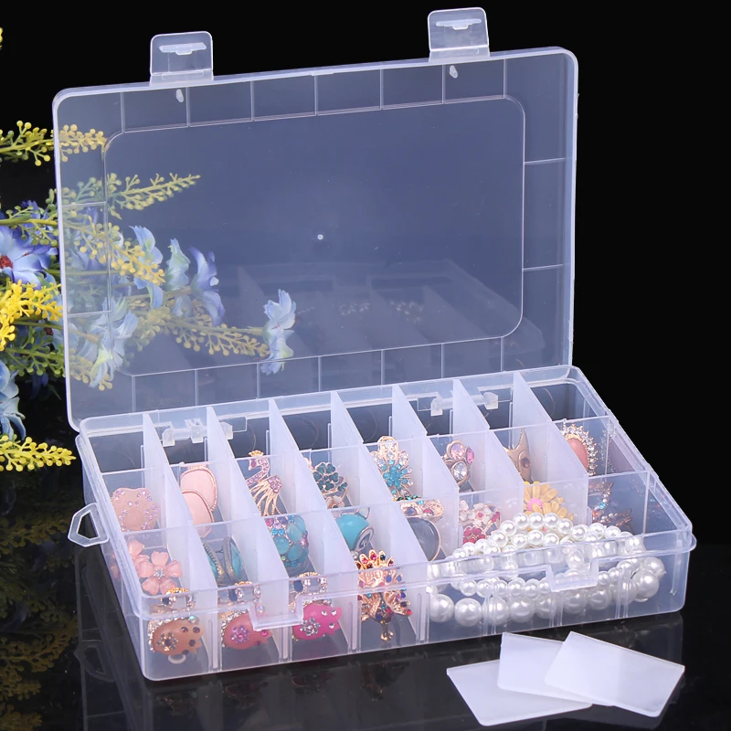 24 Сетки Портативный Jewelry Box Ювелирные Дисплей Организатор Хранения Ясно Показать