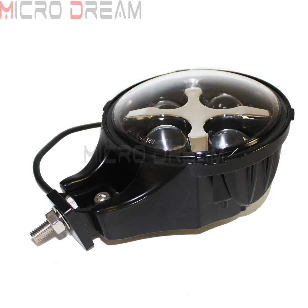 1x черный ATV &amp UTV вспомогательный Светодиодный точечный светильник DRL головной 60