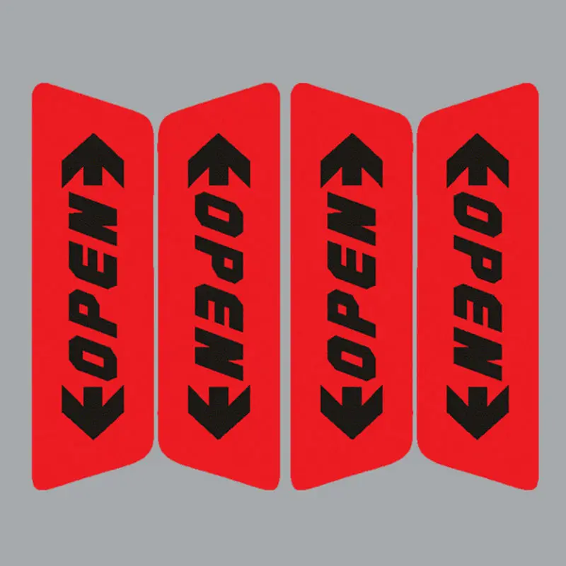 4 шт. Светоотражающая открытая наклейка Желтые красные автомобильные двери