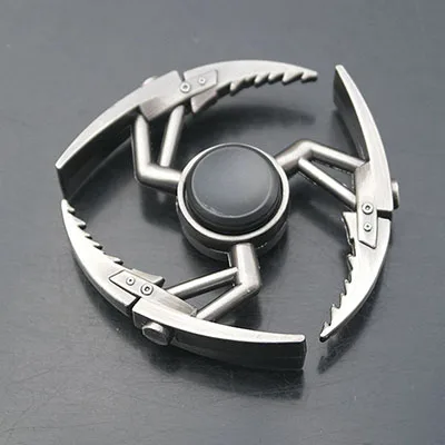 EDC Fidget Spinner Metal Spiner Anti-Anxiety Toy for Hand Spinner Focus Relieves Stress Finger Spinner - Цвет: Серый
