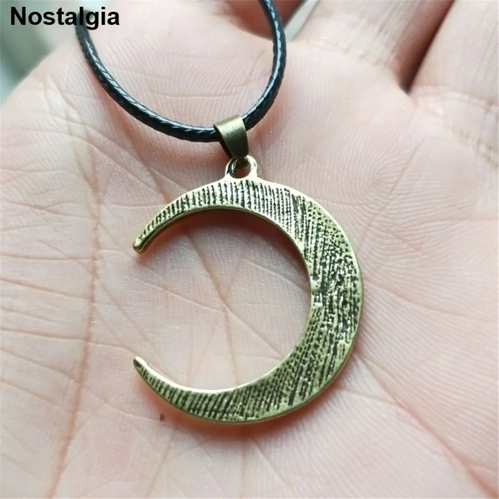 Ностальгия WICCA ирландский узелок ожерелье богиня полумесяца волшебные палочки