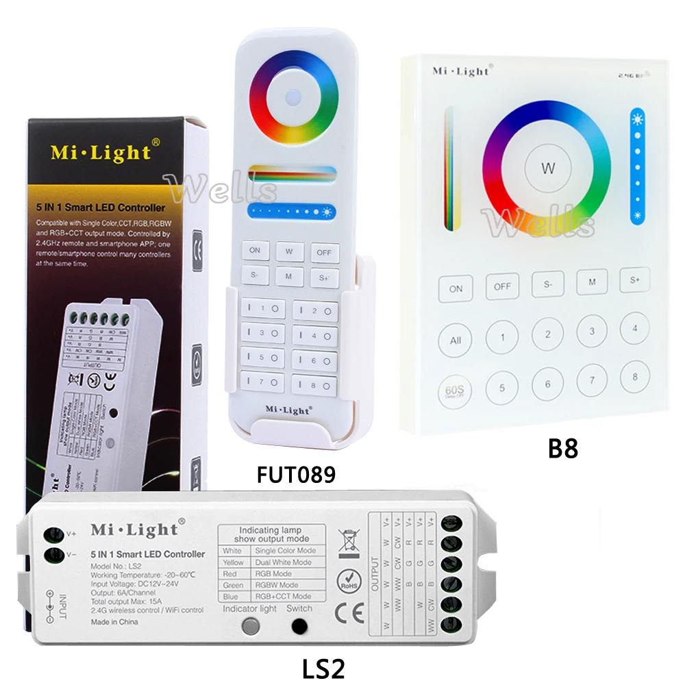 Фото B8 Wall-mounted Touch PanelFUT089 8 Zone remote RF dimmerLS2 5IN 1smart led controller for RGB+CCT strip MiLight Лампы и освещение B8 Wall-mounted Touch PanelFUT089 8 Zone remote RF dimmerLS2 5IN 1smart led controller for RGB+CCT strip MiLight Лампы и освещение