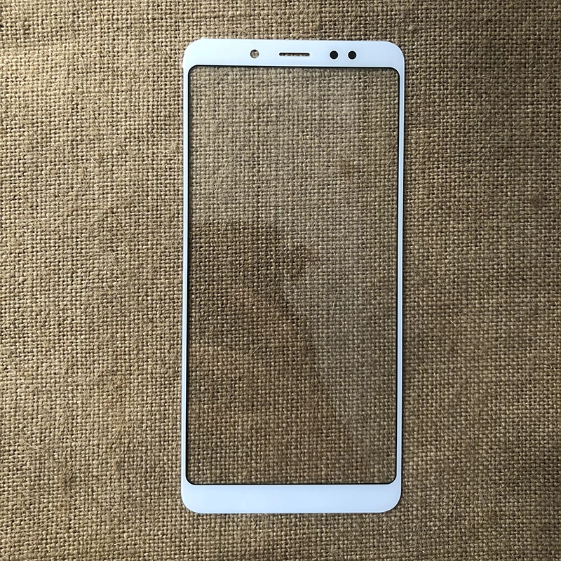 Белый Note5 Pro Сенсорный экран для Xiaomi Redmi Note 5 передняя стеклянная крышка ЖК-экран внешняя панель Объектив телефон запасные части - Цвет: Белый