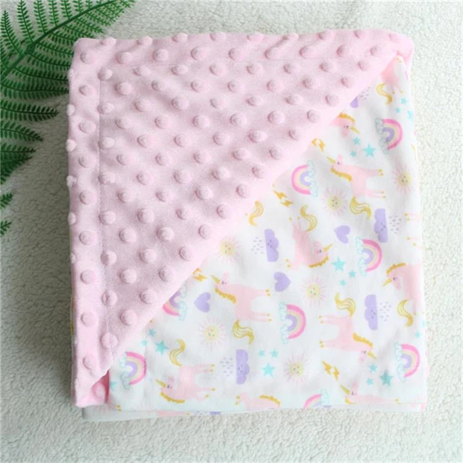 115X155 см 2 слоя 3D в горошек мультфильм Минки коралловый флис мягкий термальный малыш детское большое детское одеяло, дети заднее сиденье крышка детское одеяло