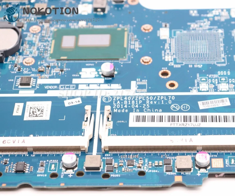 Материнская плата NOKOTION 768057 601 001 для ноутбука HP Probook 440 G2 450 ZPL40 ZPL50 ZPL70|Материнские
