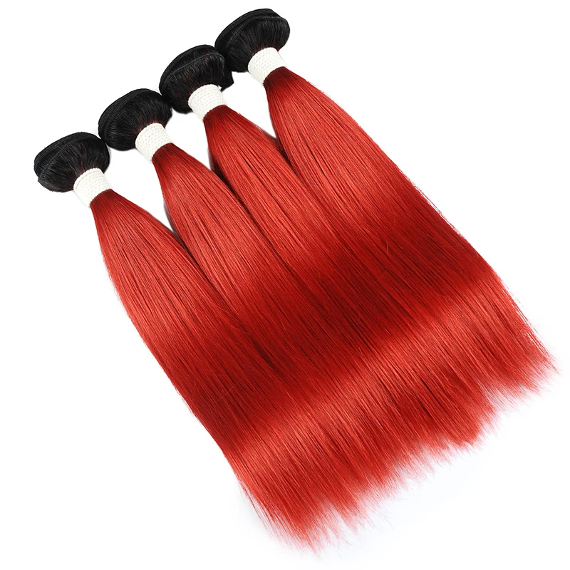 Pinshair, красные прямые волосы, пряди, бразильские волосы, волнистые пряди, 99j, бордовый цвет, человеческие волосы, 4 пряди, не Реми, волосы для наращивания