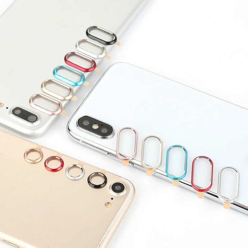 Для iPhone X защита объектива камеры кольцо покрытие алюминий для 7 8 6 6S Plus XR XS Max чехол