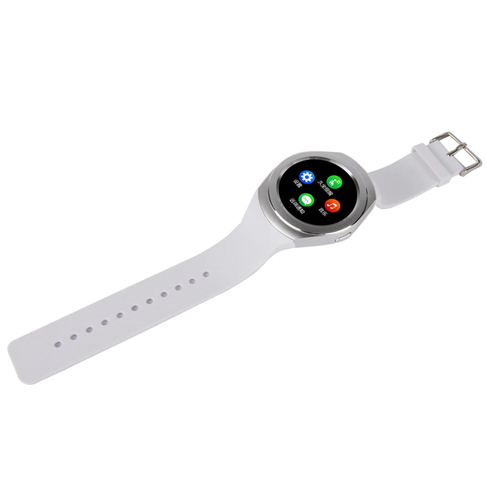 Leegoal Smart watch android heart rate monitor remote control music round Wristband smartwatch for ios smartphone | Электроника