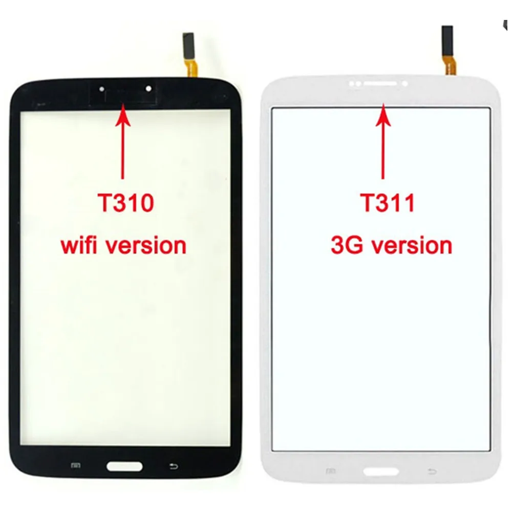 Для Samsung Galaxy Tab 3 8 0 T310 (версия Wifi) T311 3G) Замена сенсорного экрана дигитайзера!