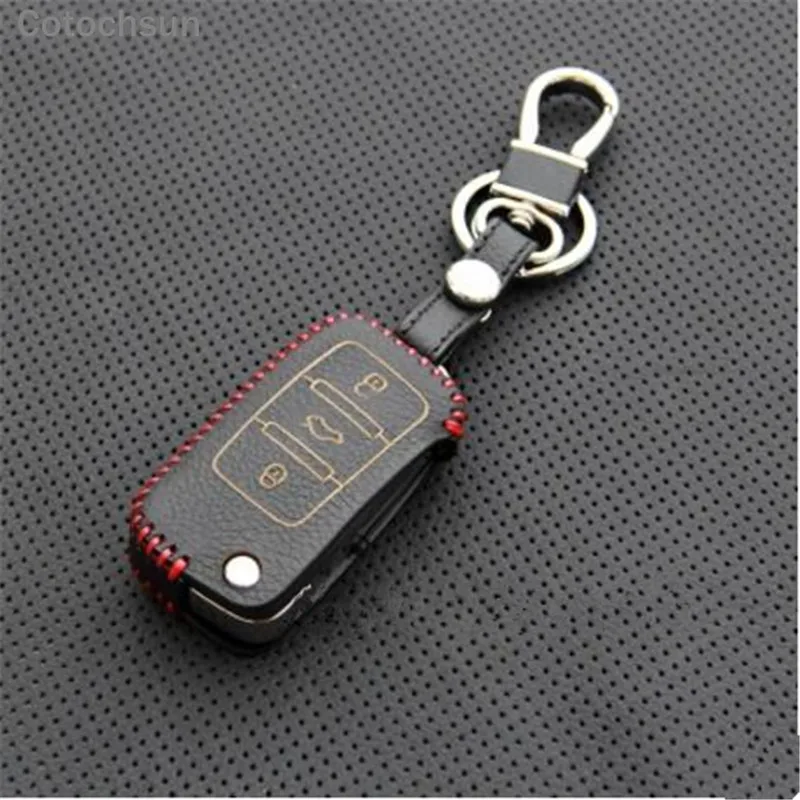 Чехол для автомобильных ключей Cotochsun Volkswagen VW Jetta Tiguan POLO Passat CC Golf GTI R20 R36 EOS Scirocco/Skoda
