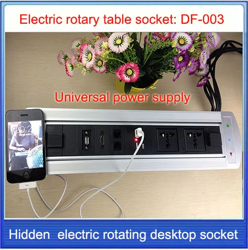 HDMI RJ45 электрическая вращающаяся настольная розетка/Скрытая/Мультимедийная USB