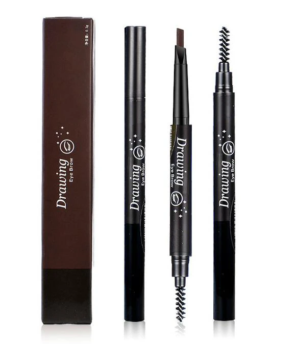 Двухсторонний вращающийся автоматический карандаш для бровей подлинный не