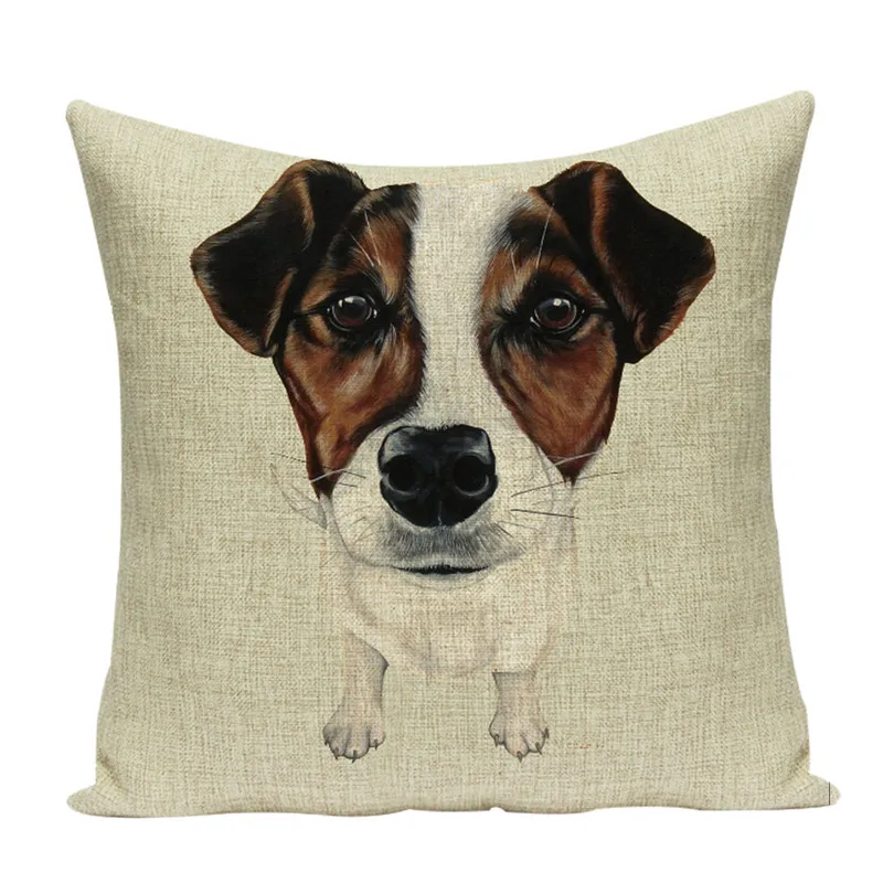 Чехол для подушки в виде Бультерьера с животными | Дом и сад