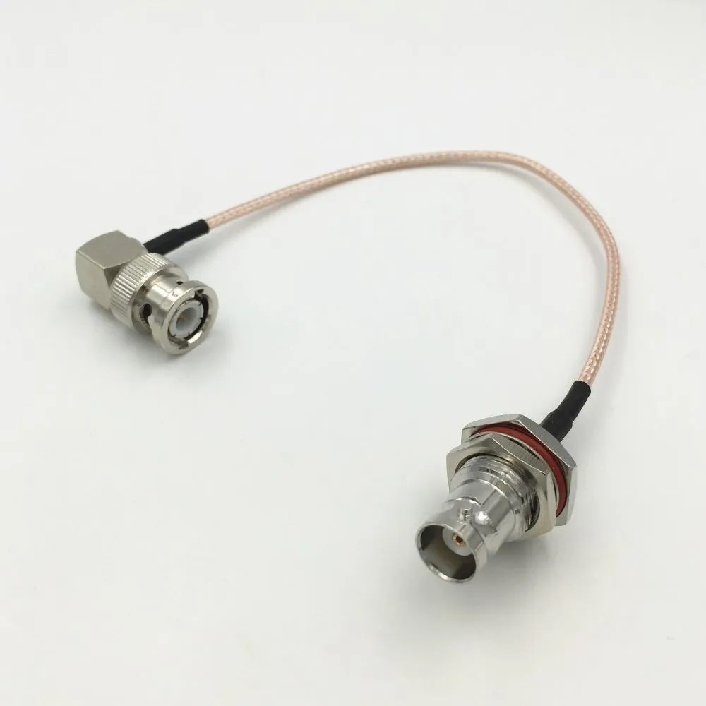 5 шт. RG316 кабель Правый Угол BNC Штекерный разъем для Гнездовой RF коаксиальный