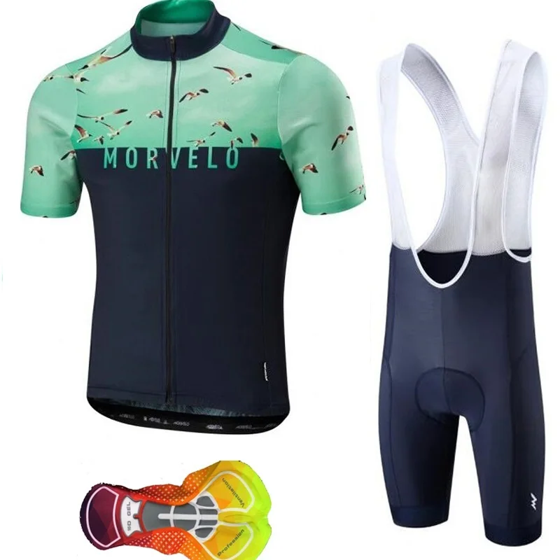 2019 Велоспорт Джерси Morvelo мужские про команды с коротким рукавом горный велосипед