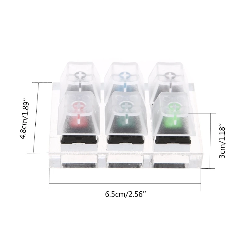 Механический Keyboard Clear Keycaps 6 Key Caps Swit6X тестер набор для Cherry MX | Компьютеры и офис