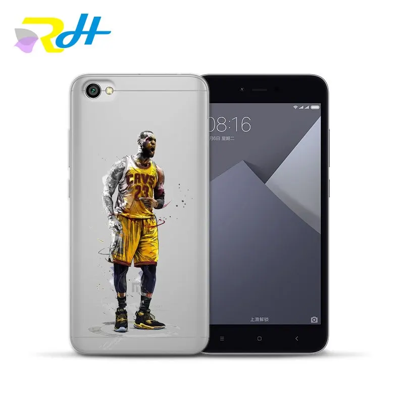 Для xiaomi Coque футляр ТПУ основа NBA Старр Джордан Джеймс Кобе чехол для xiaomi Redmi 4X 4A Pro Примечание 4X 5A mi 5X6 Plus