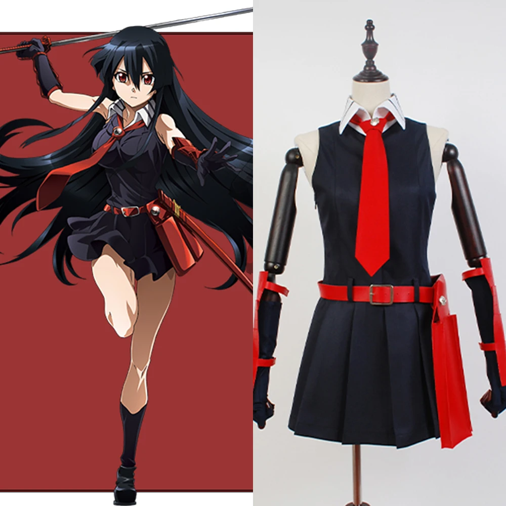 

Hot Anime Akame ga KILL Cosplay Costume Night Raid Akame Cosplay Costume Adult Women Full Set Halloween Carnival Cosplay