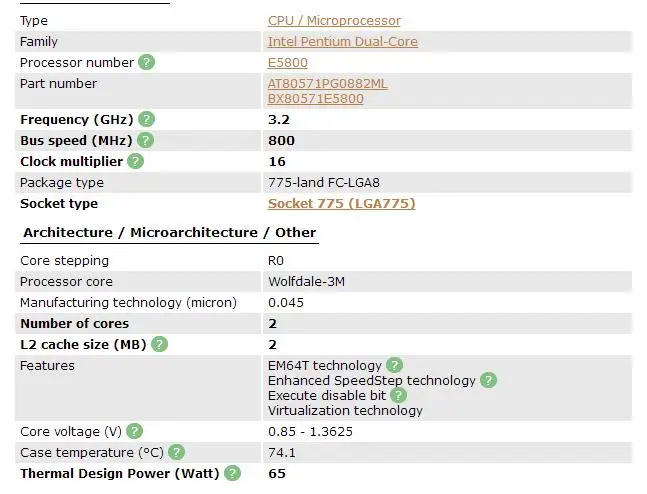 ПК компьютер процессор Intel Pentium E5800 двухъядерный процессор LGA 775 рабочий процессор