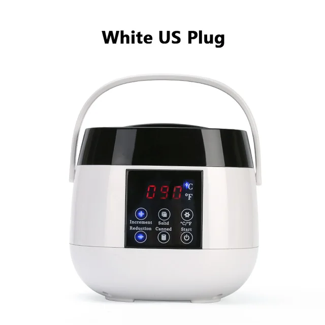 white US plug Инструмент для удаления волос, умный Профессиональный нагреватель воска, спа эпилятор для рук и ног, эпилятор для депиляции, ухода за кожей, парафин, восковая машина, комплект - Цвет: white US plug